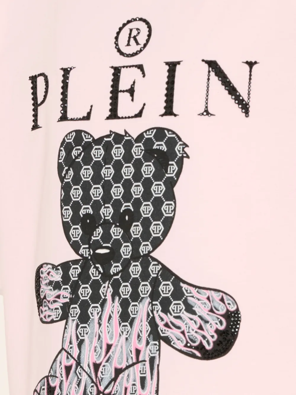  Philipp Plein Junior Short-sleeve Graphic-print T-shirt - Pink 