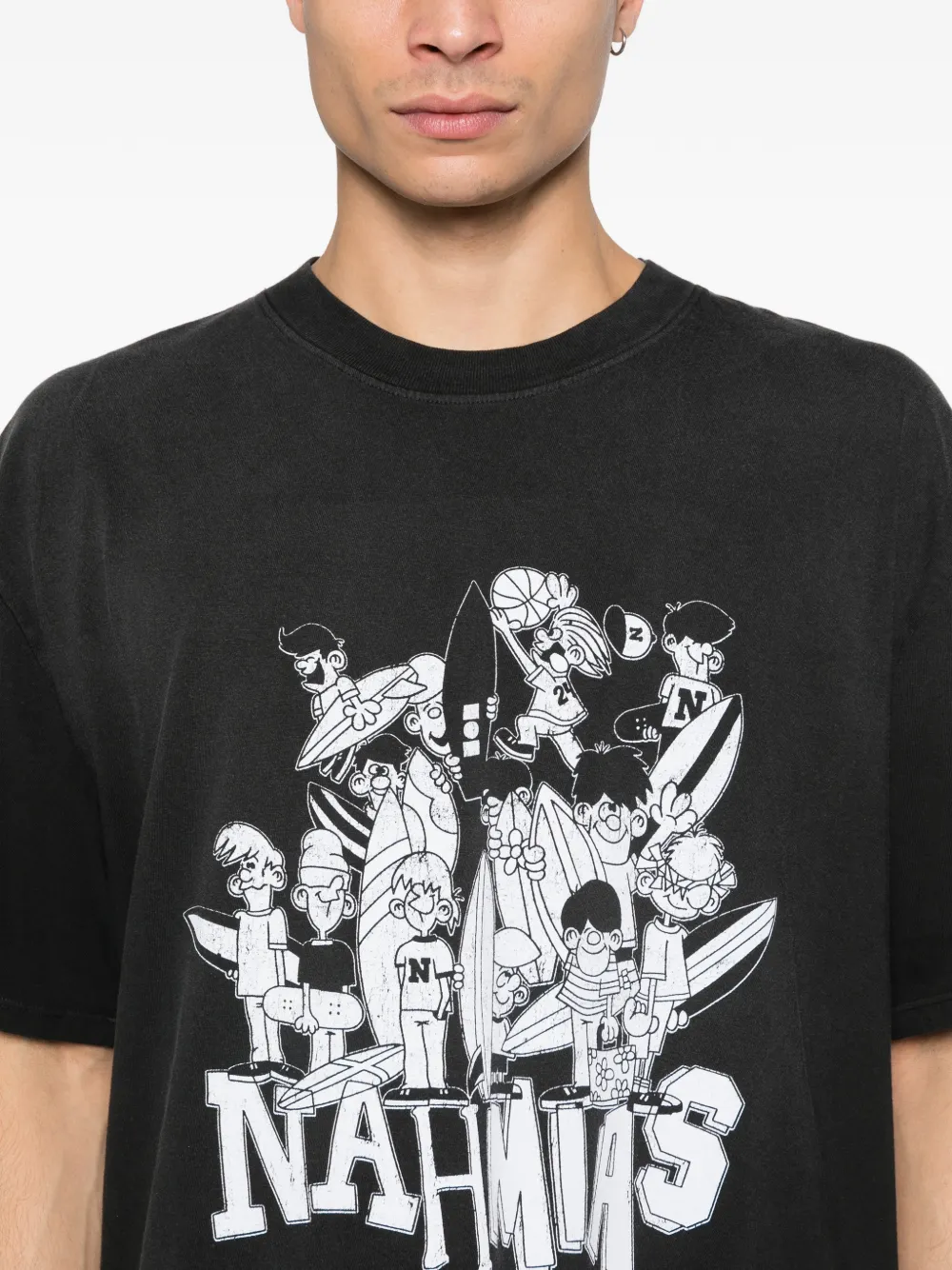 Nahmias グラフィック Tシャツ | ブラック | FARFETCH JP
