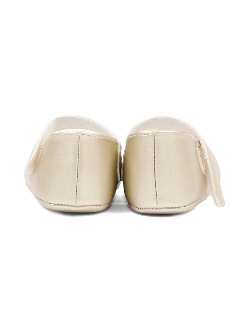 Tommy Hilfiger Junior logo-appliqué ballerinas Goud