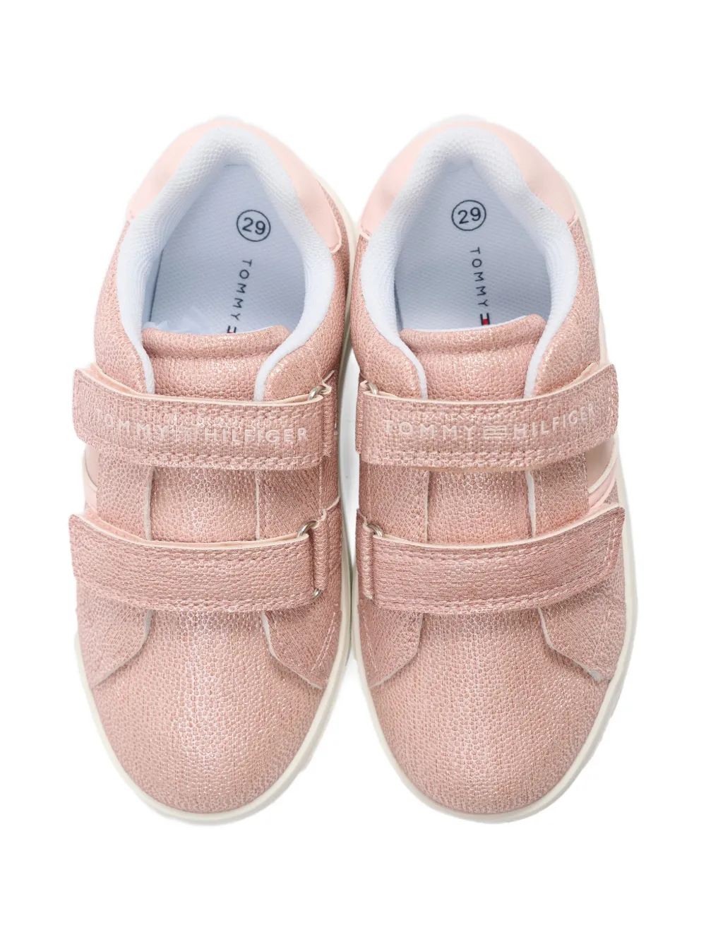 Tommy Hilfiger Junior Sneakers met klittenband Roze