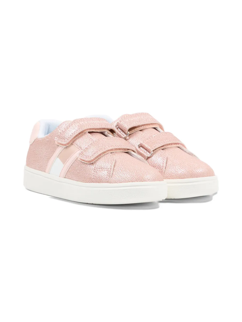 Tommy Hilfiger Junior touch-strap sneakers - Rosa