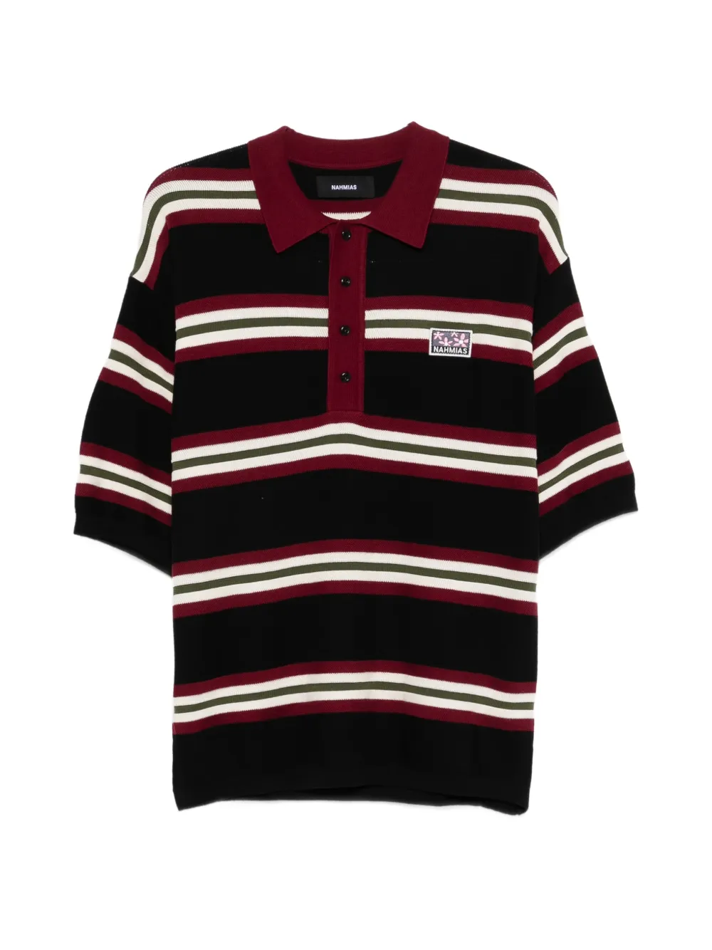 Nahmias striped polo shirt - Nero