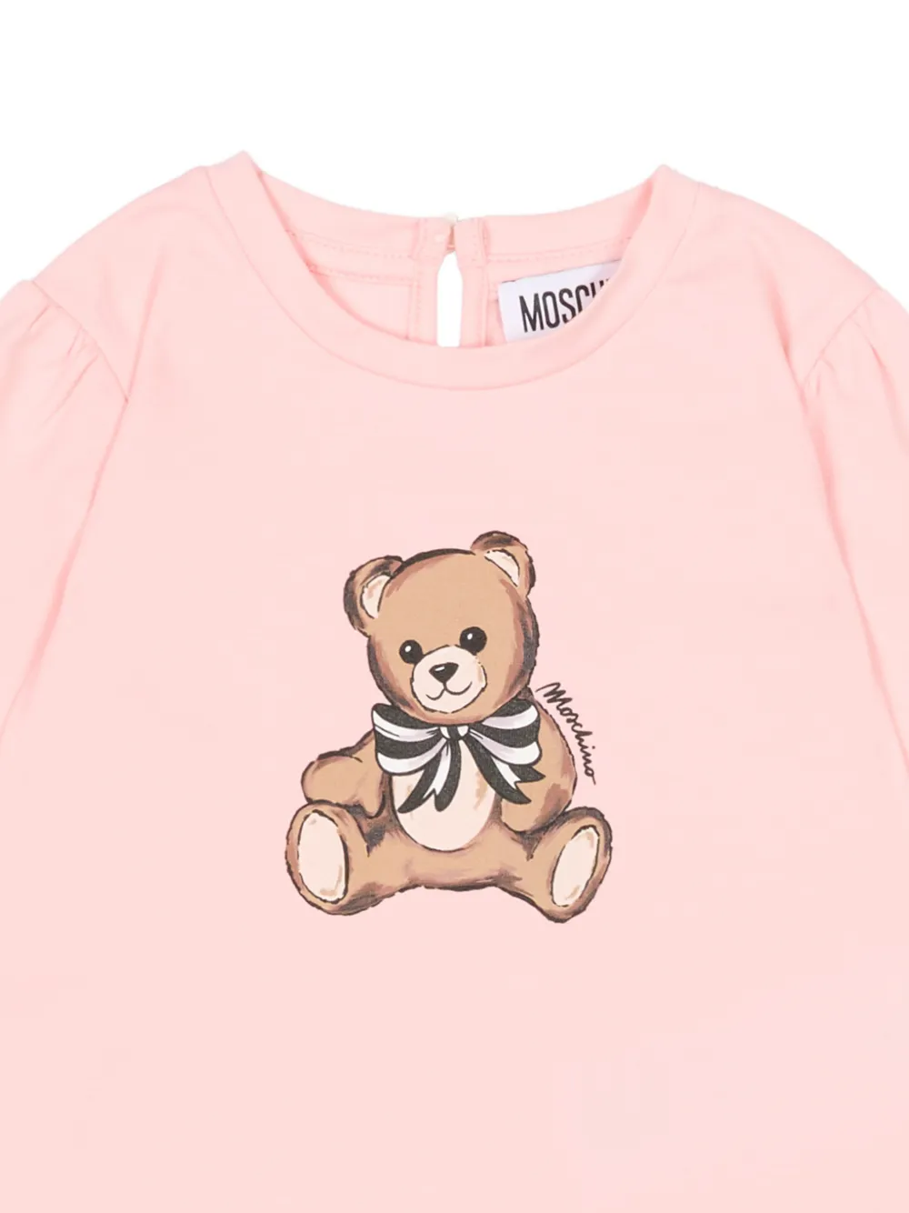 Moschino Kids T-shirt met teddybeerprint Roze