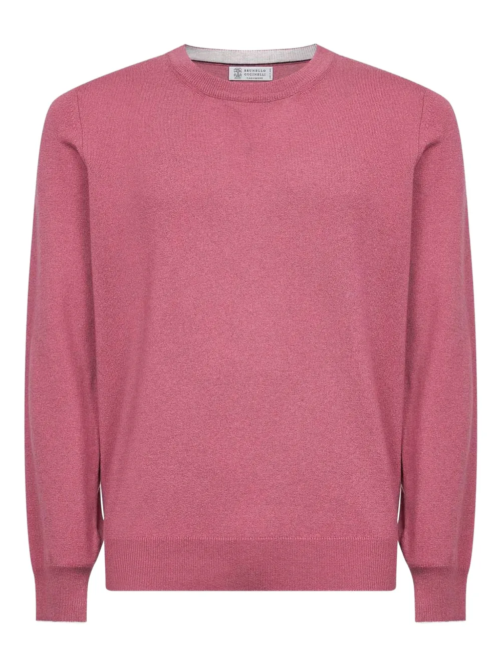 Brunello Cucinelli ribbed-knit crew-neck sweater - Pink