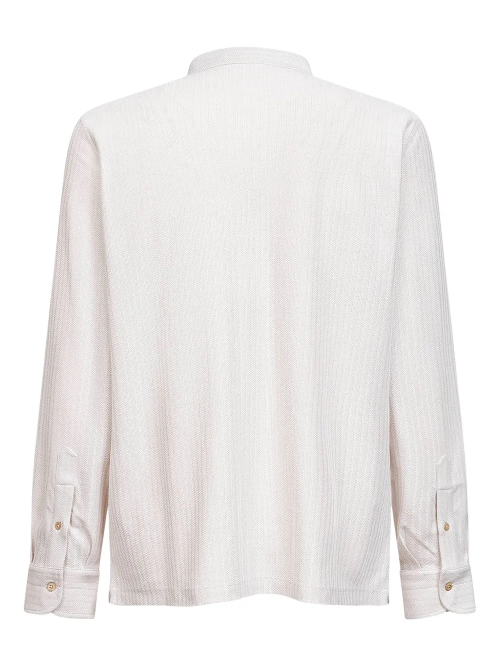 Brunello Cucinelli mandarin collar long-sleeves shirt - Beige