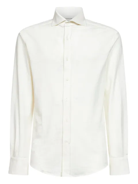 Brunello Cucinelli mother-of-pearl button long-sleeve shirt