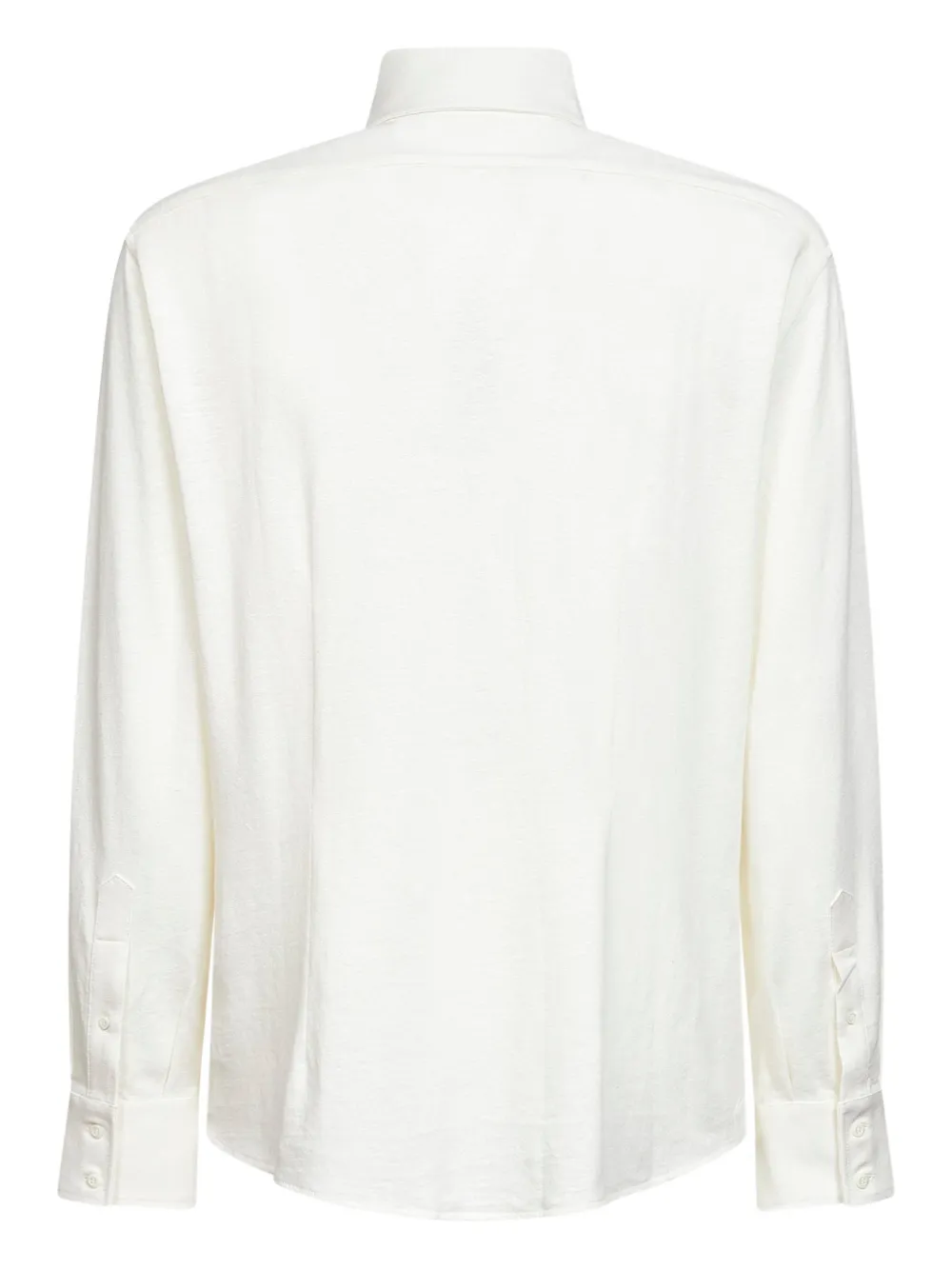 Brunello Cucinelli mother-of-pearl button long-sleeve shirt - Beige