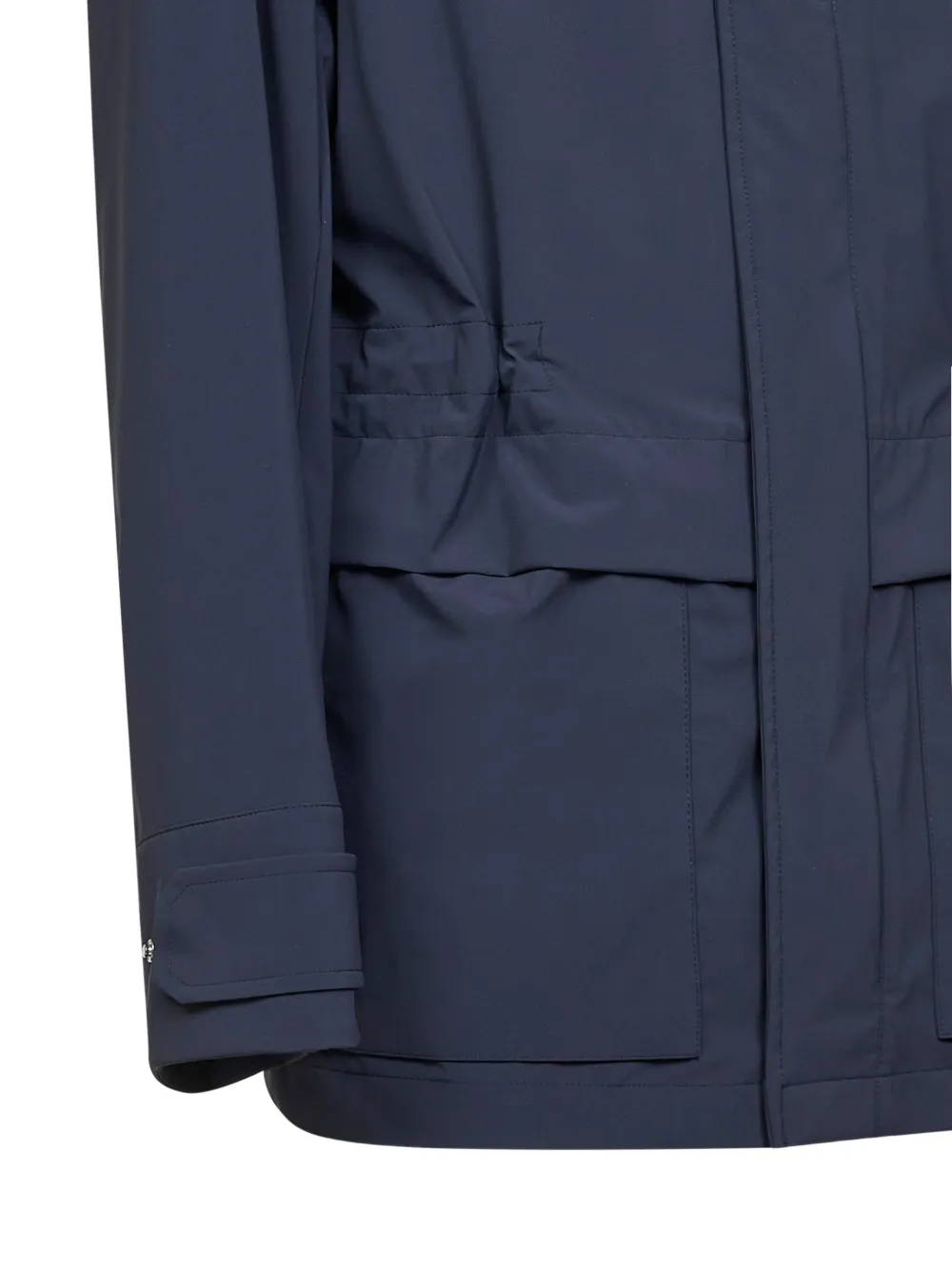  Brunello Cucinelli Snap Button Patch Pocket Jacket - Blue 