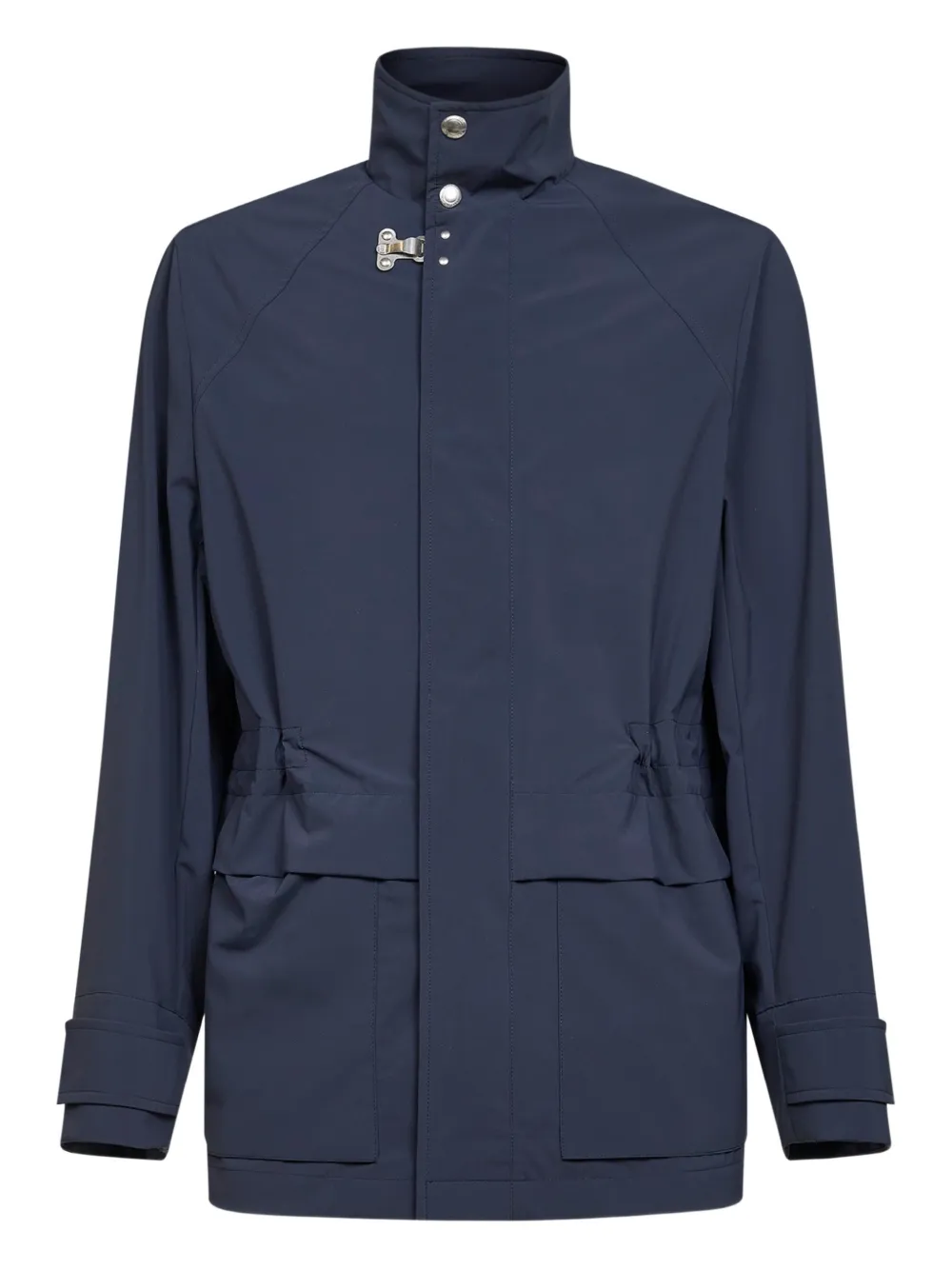 Brunello Cucinelli snap button patch pocket jacket - Blau