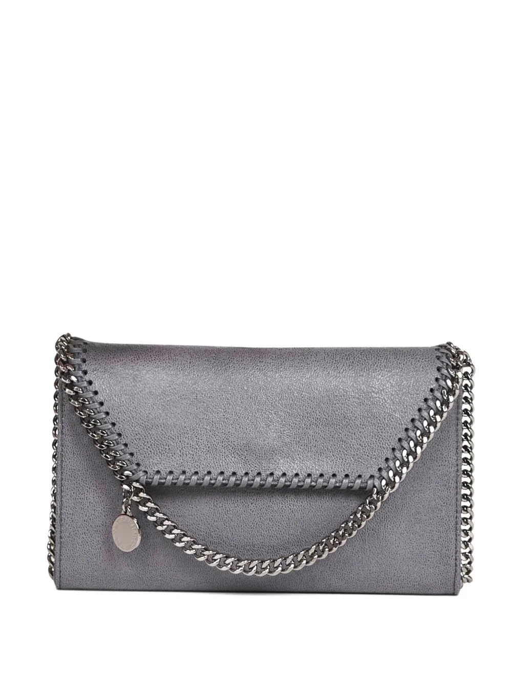 Stella McCartney foldover chain shoulder bag - Grigio