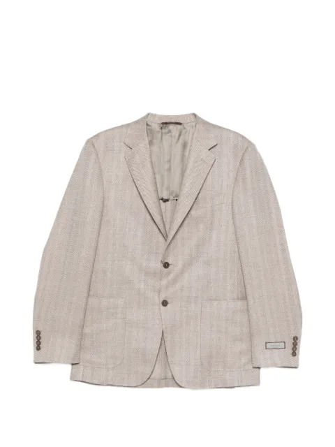 Canali blazer con motivo de espiga