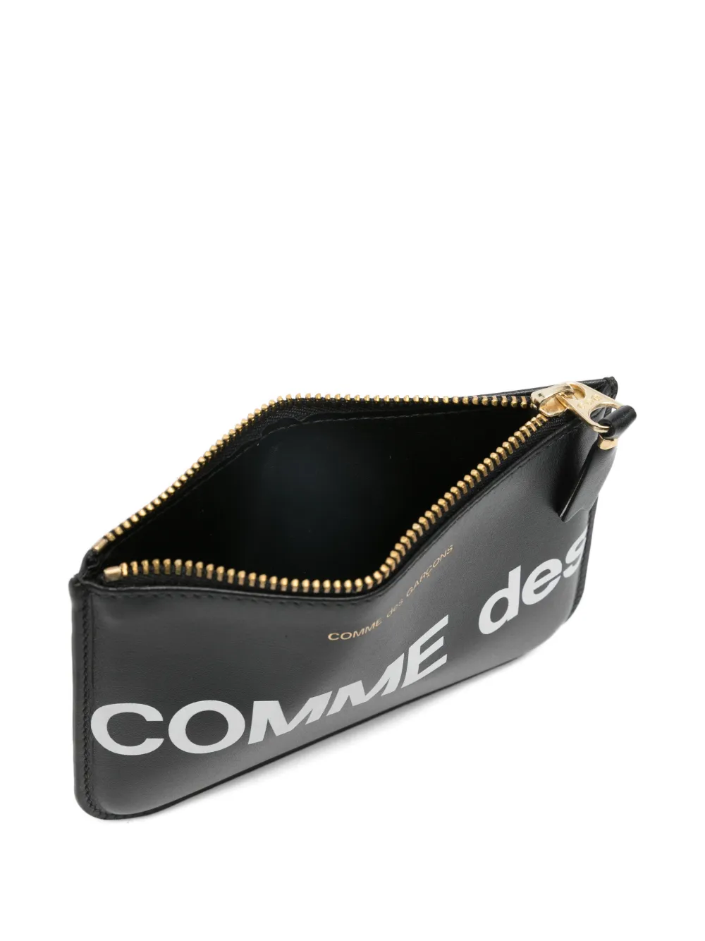  Comme Des Garçons Zip Leather Wallet - Black 