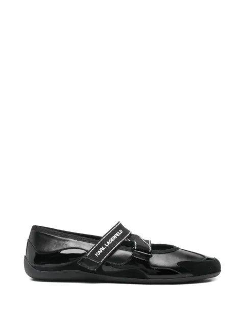 Karl Lagerfeld Altia cross-strap ballet flats 