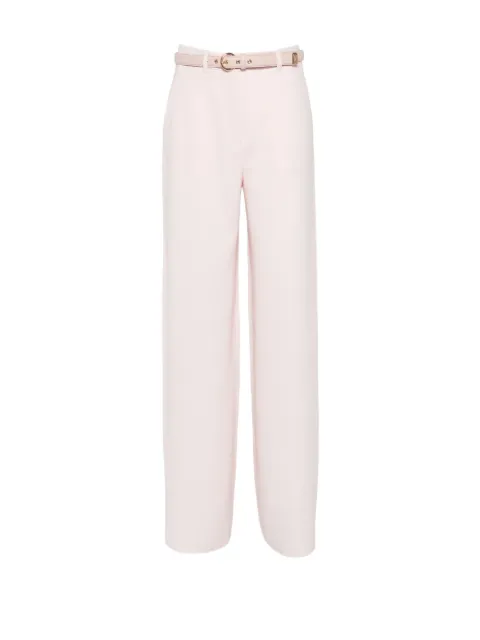 Max Mara pantalones rectos con cinturón