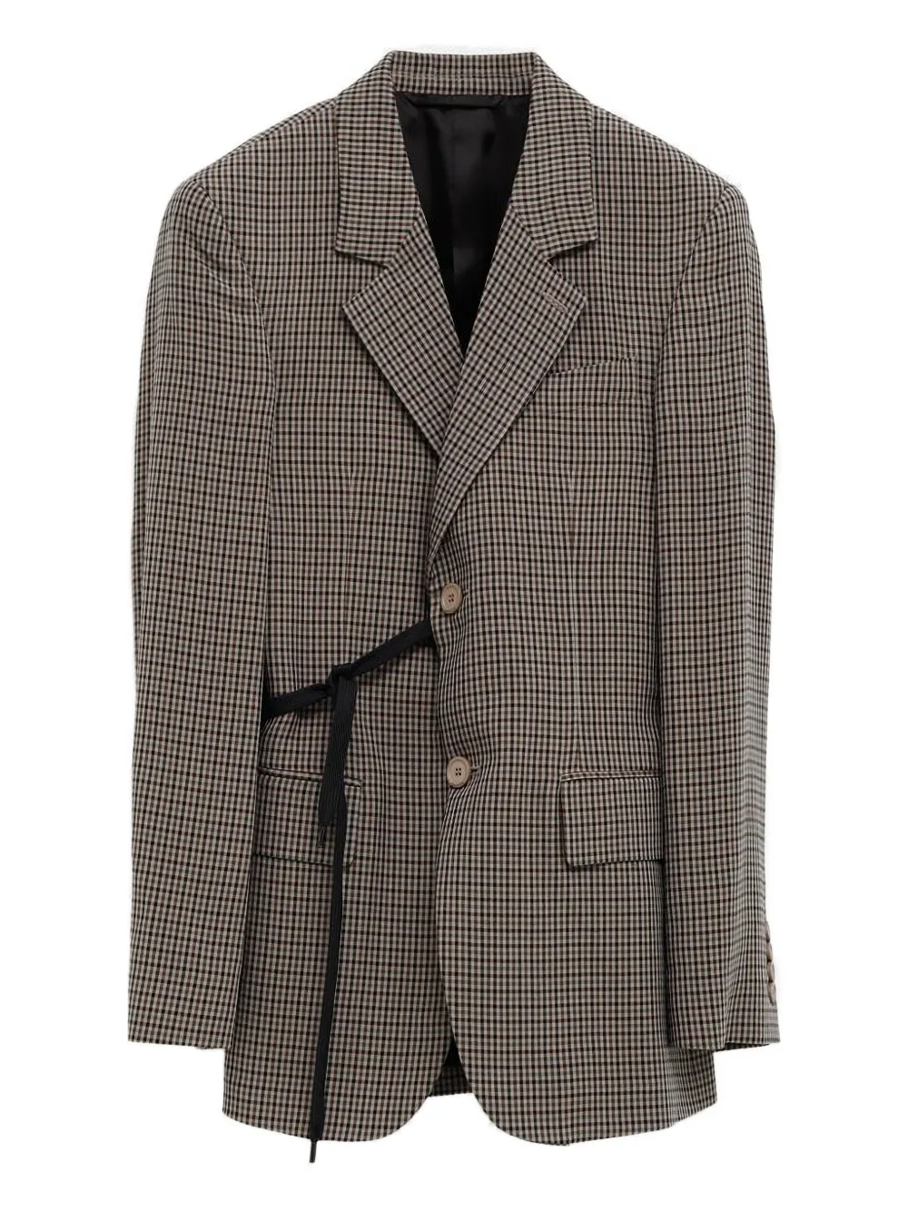 Balenciaga checked tie blazer · 40