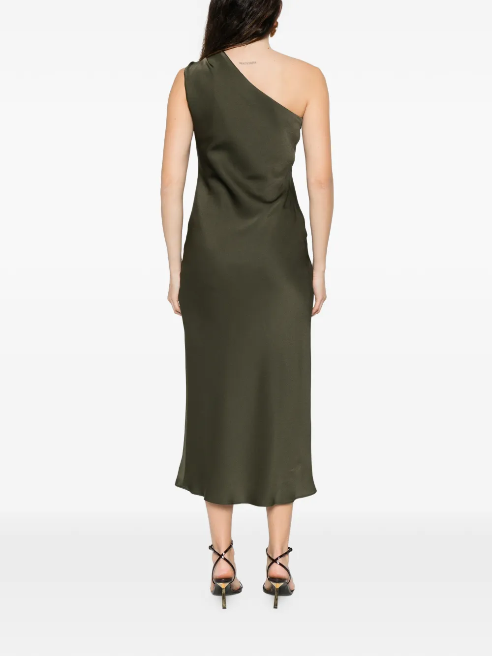 Max Mara Asymmetrische midi-jurk Groen