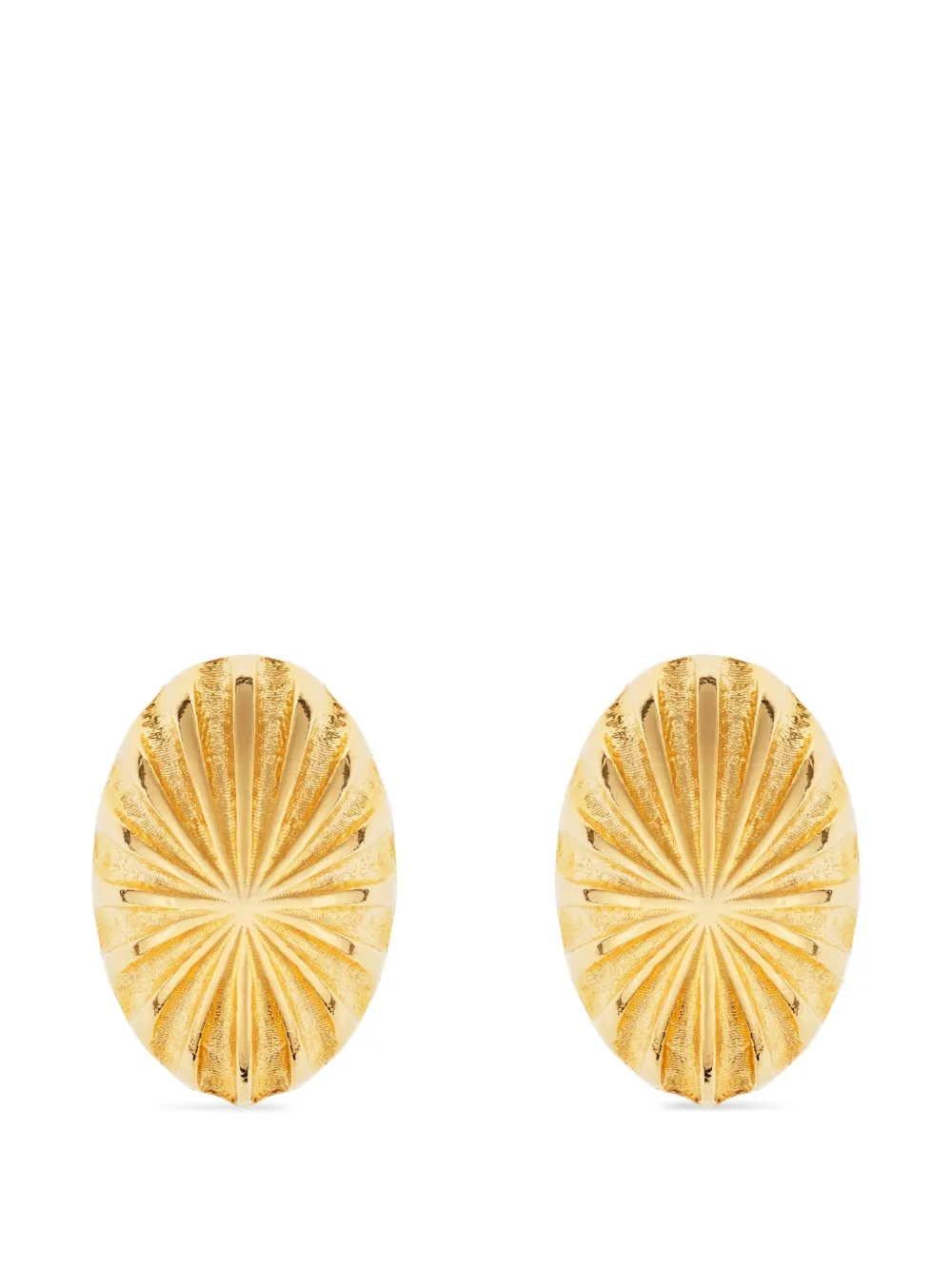 Susan Caplan Vintage oval clip-on earrings - Oro