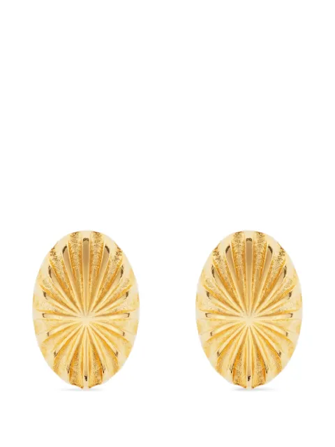 Susan Caplan Vintage oval clip-on earrings