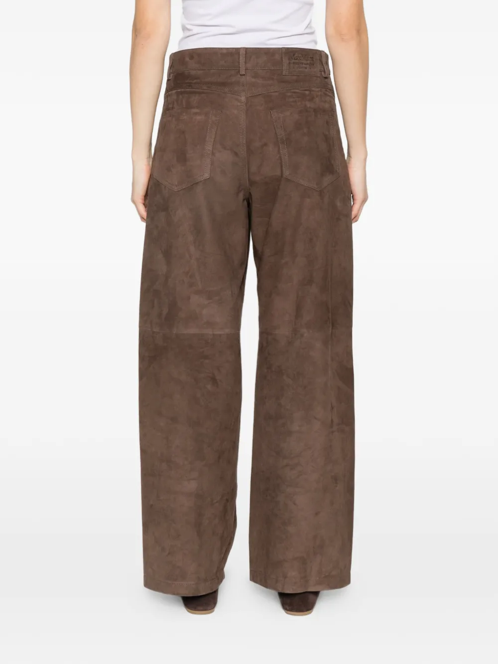 'S Max Mara Suède broek Bruin