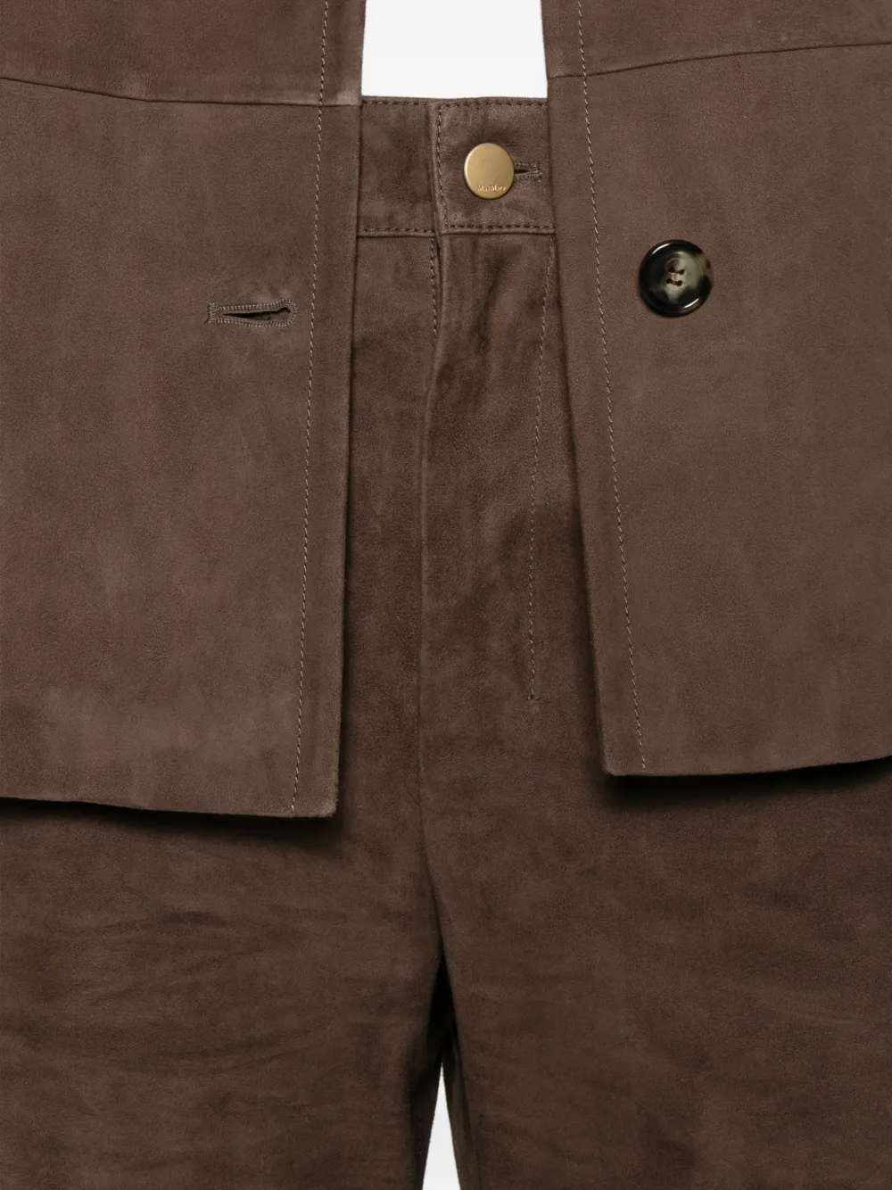 'S Max Mara Suède broek Bruin