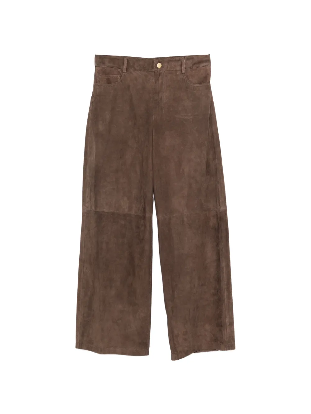 'S Max Mara suede trousers - Marrone