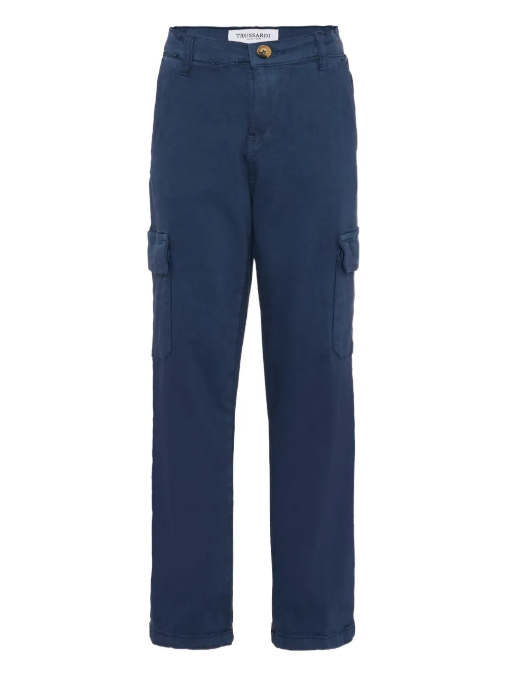 TRUSSARDI JUNIOR cargo-pockets trousers - Blu