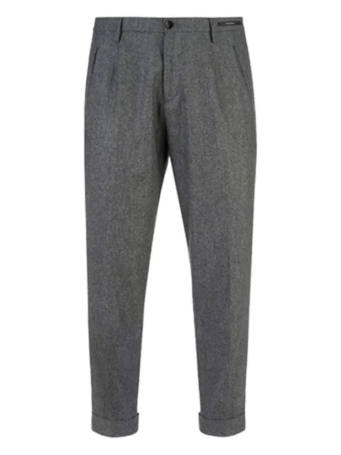 michael coal cuffed-hem tailored trousers