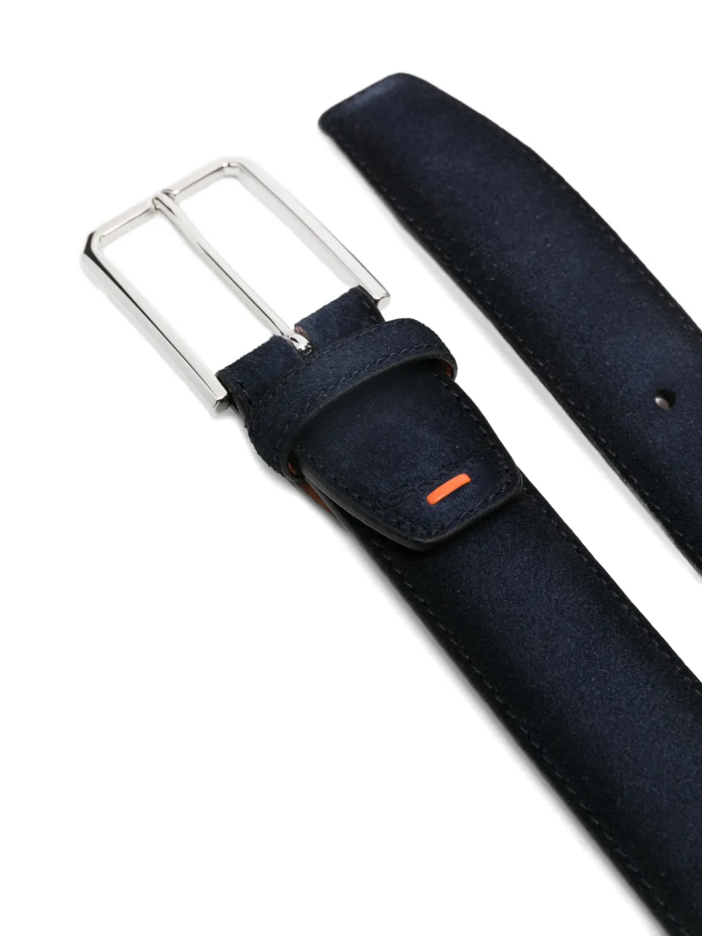 Santoni Suède riem Blauw