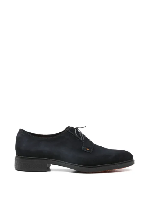 Santoni elastic-panel lace-up oxford shoes