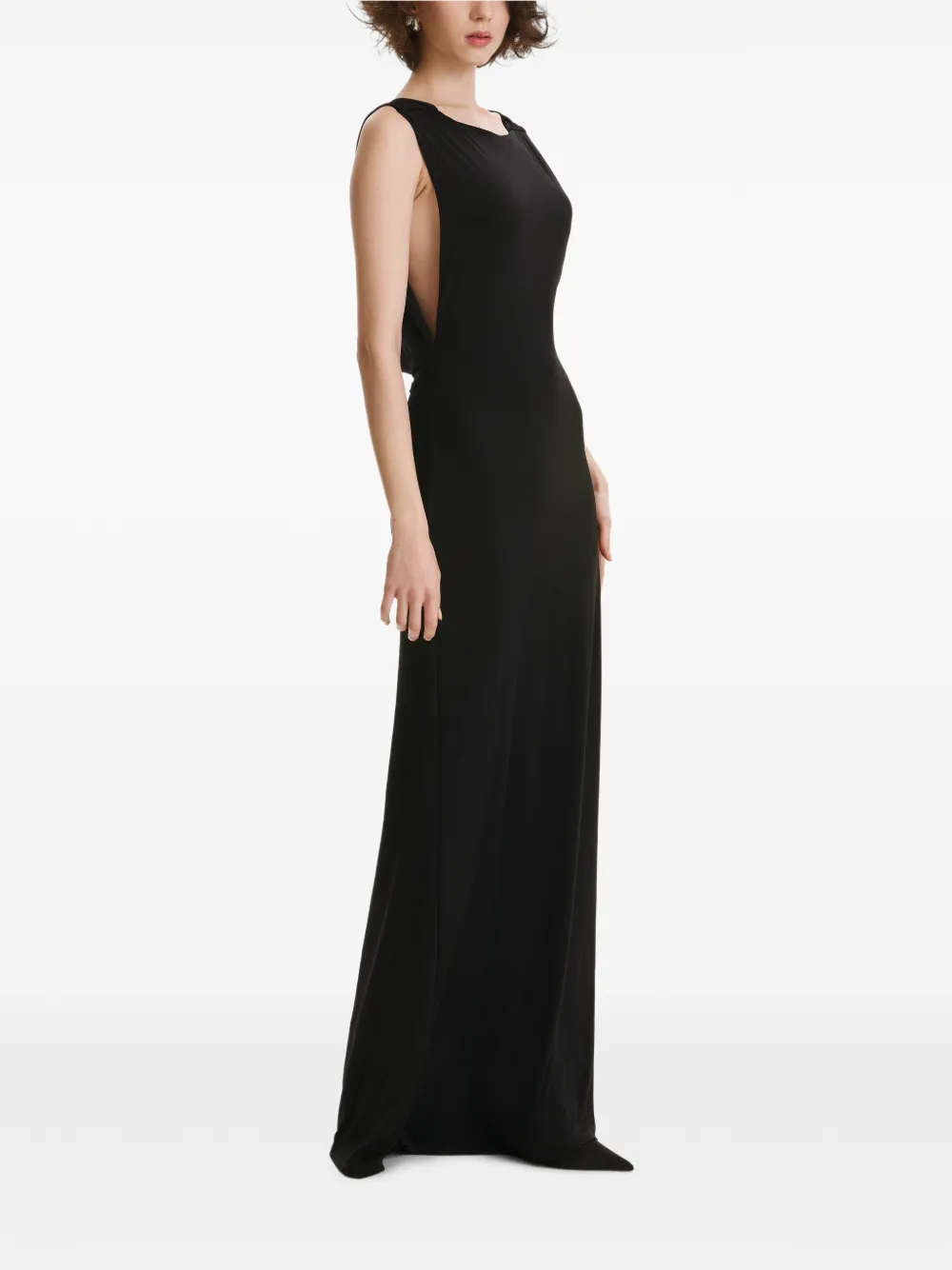 2310 STUDIO sleveless maxi dress - Nero