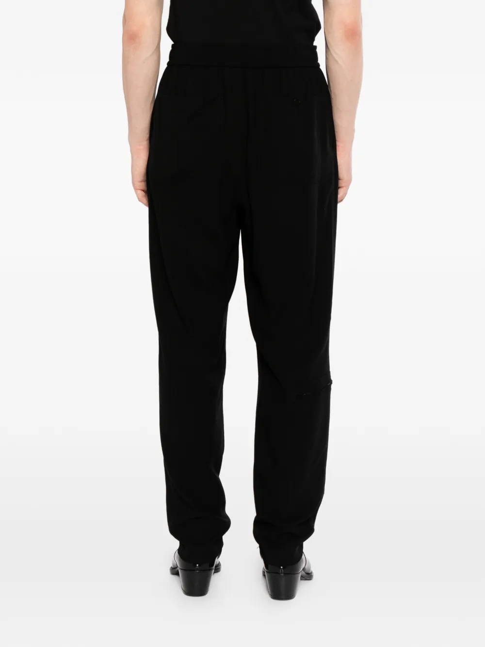 Givenchy Wollen crêpe broek met ritsen Zwart