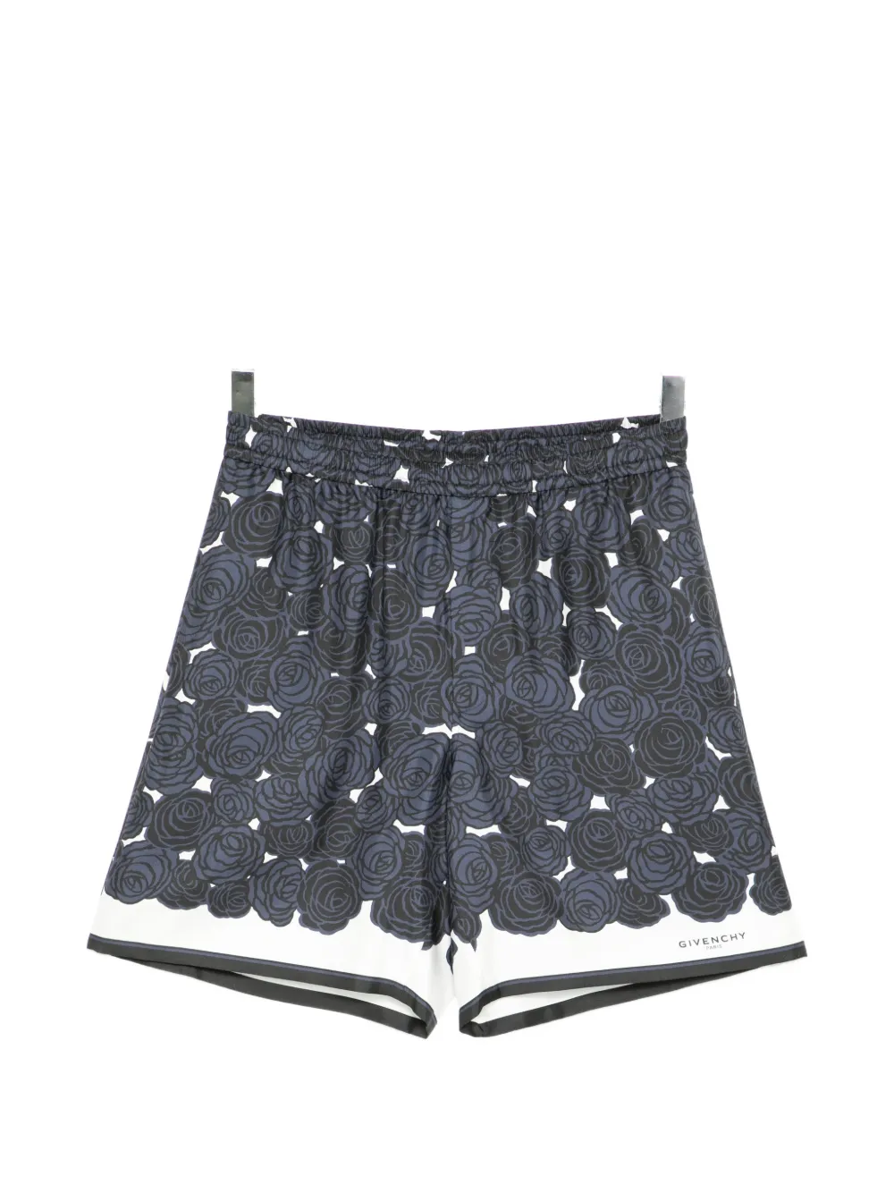 Givenchy Floral-print Bermuda Shorts In Blue