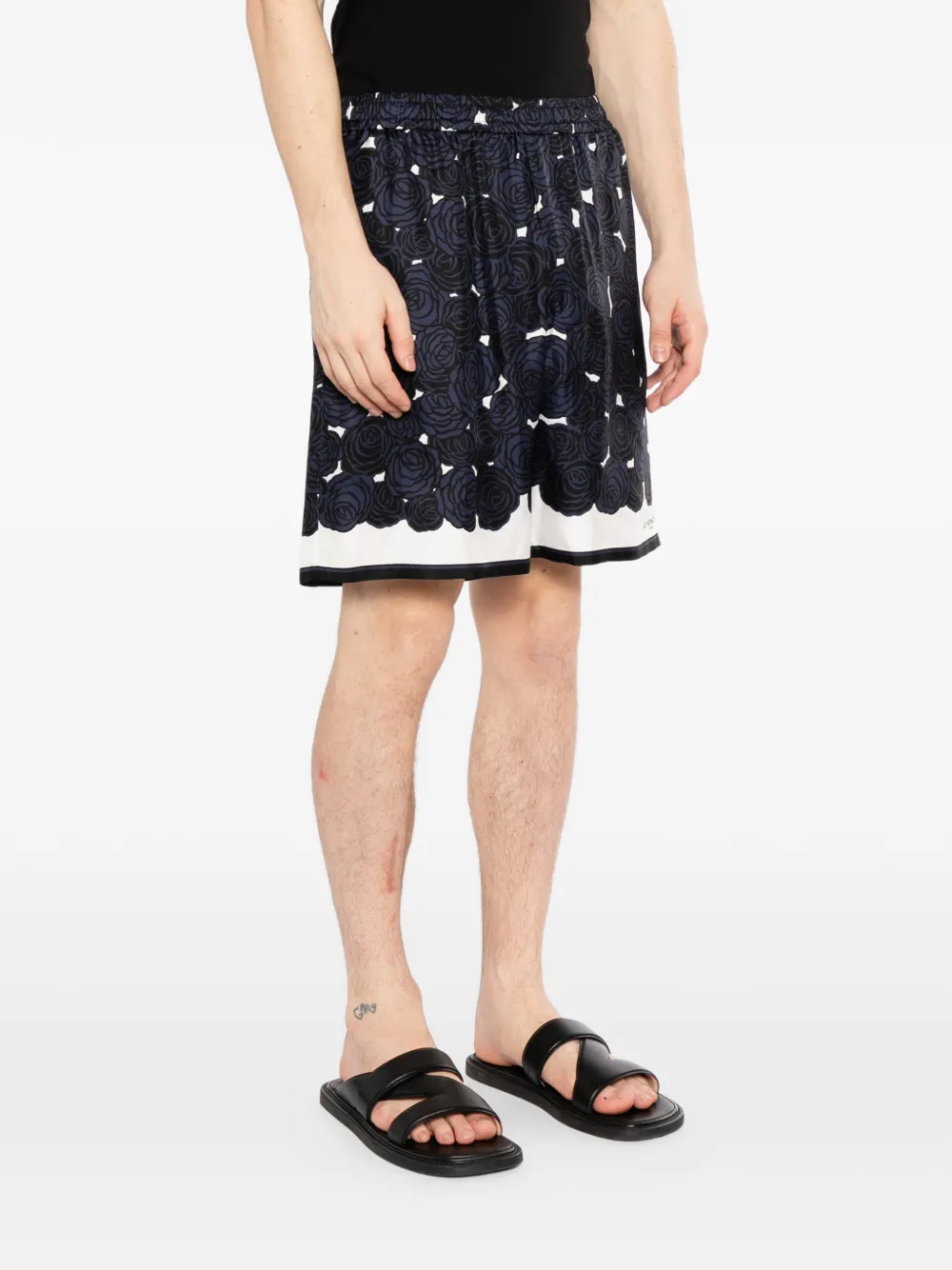  Givenchy Floral-print Bermuda Shorts - Blue 