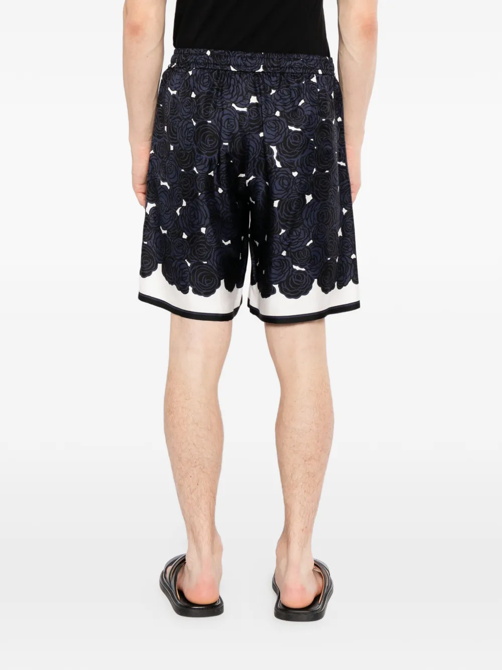 Givenchy Bermuda shorts met bloemenprint Blauw