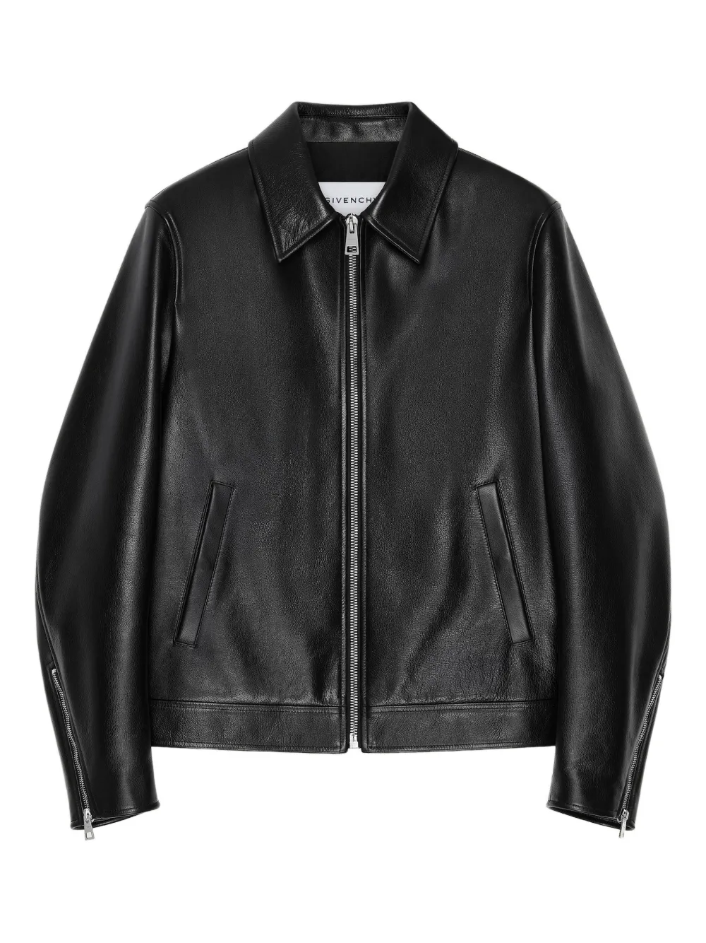 Givenchy classic-collar leather jacket - Nero