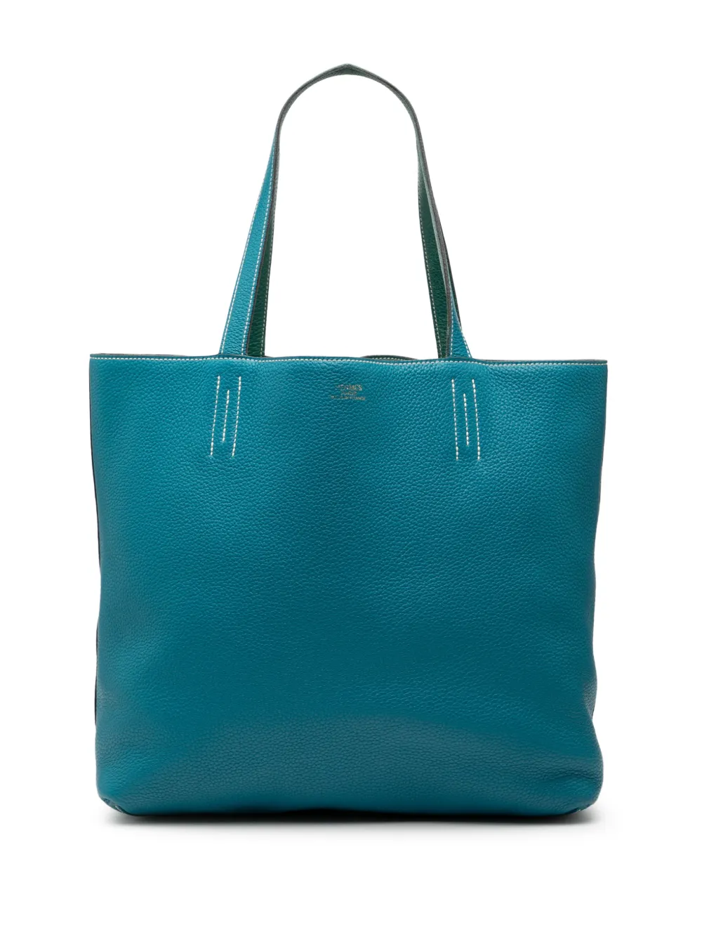Hermès Pre-Owned 2011 Clemence Double Sens 45 tote bag - Blu