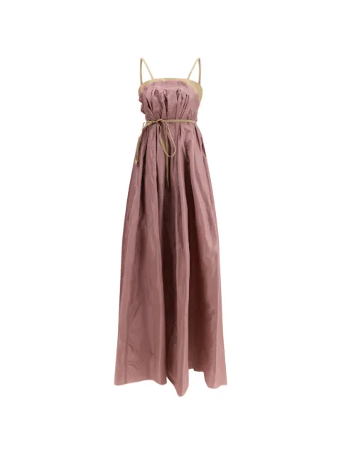 Di Stavnitser vestido fruncido con moño en la cintura