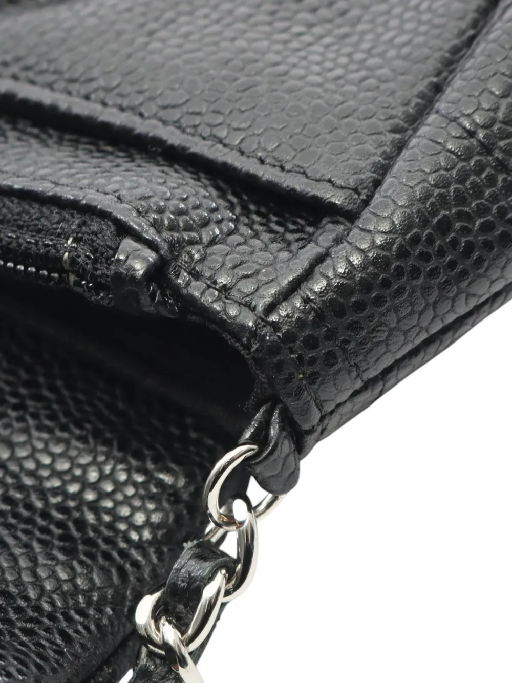 2013-2014 Cc Caviar Half Moon Flap Crossbody Bag