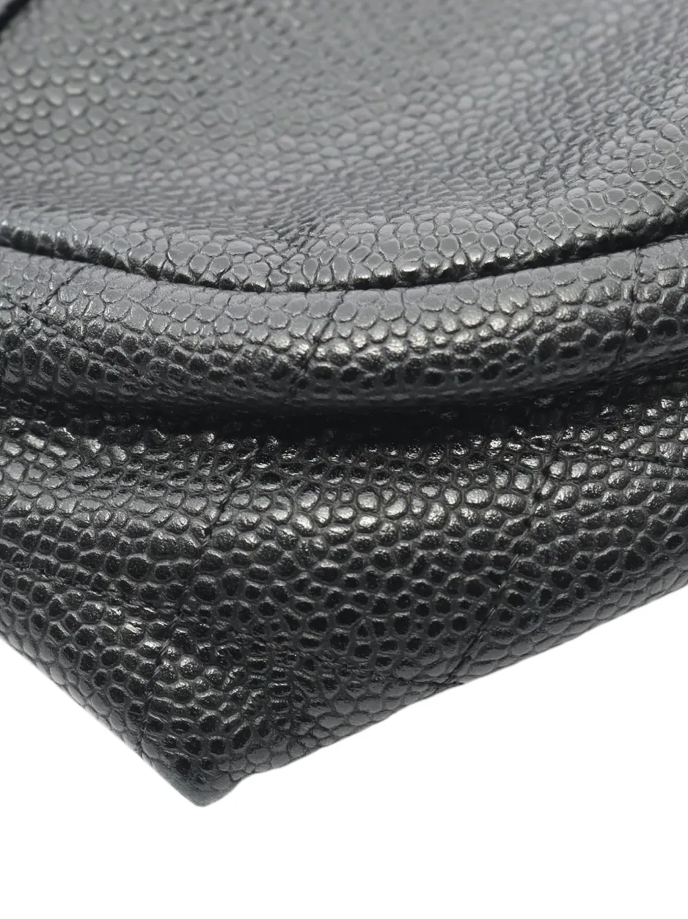 2013-2014 Cc Caviar Half Moon Flap Crossbody Bag