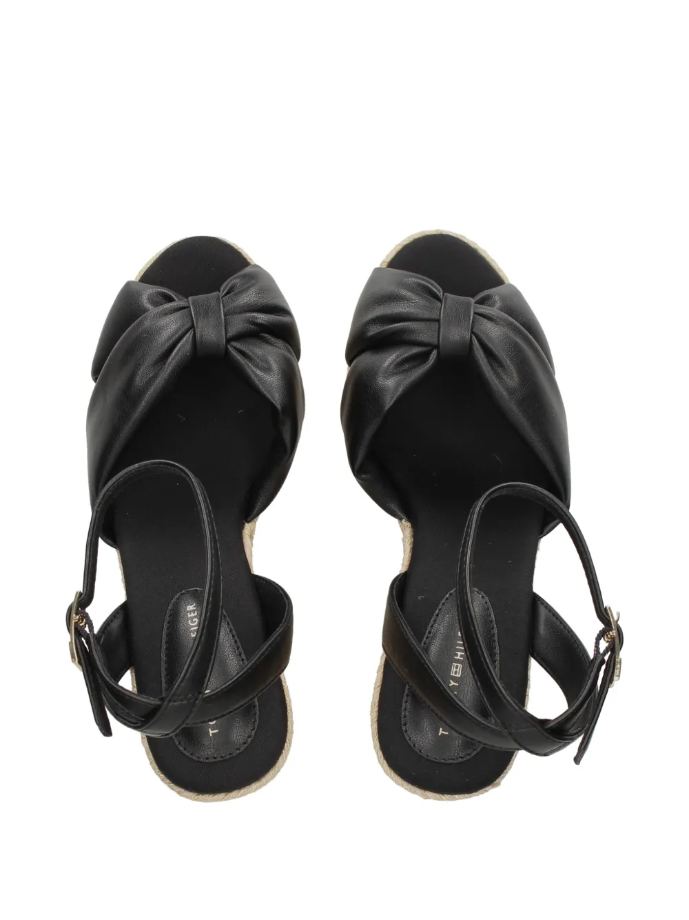 Tommy Hilfiger Sandalen met geknoopt detail Zwart