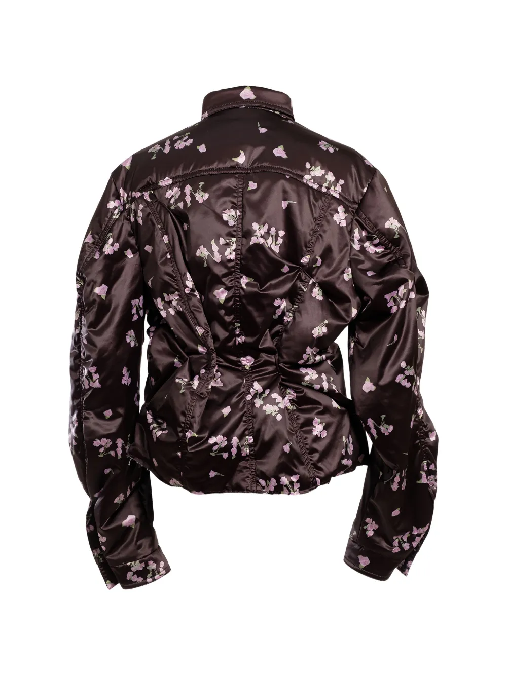 Floral-Print Buttoned Jacket