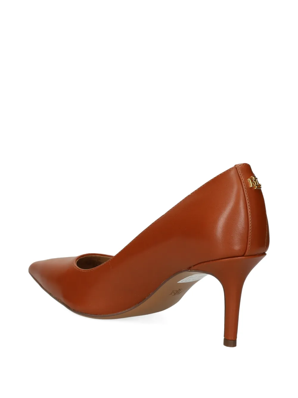 Lauren Ralph Lauren Lanette leren pumps Bruin