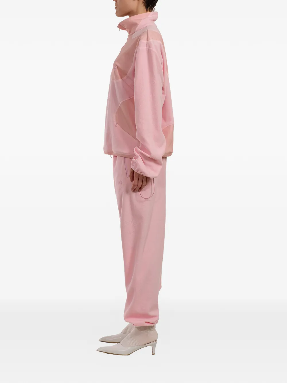 Natasha Zinko logo-embroidered track pants - Roze