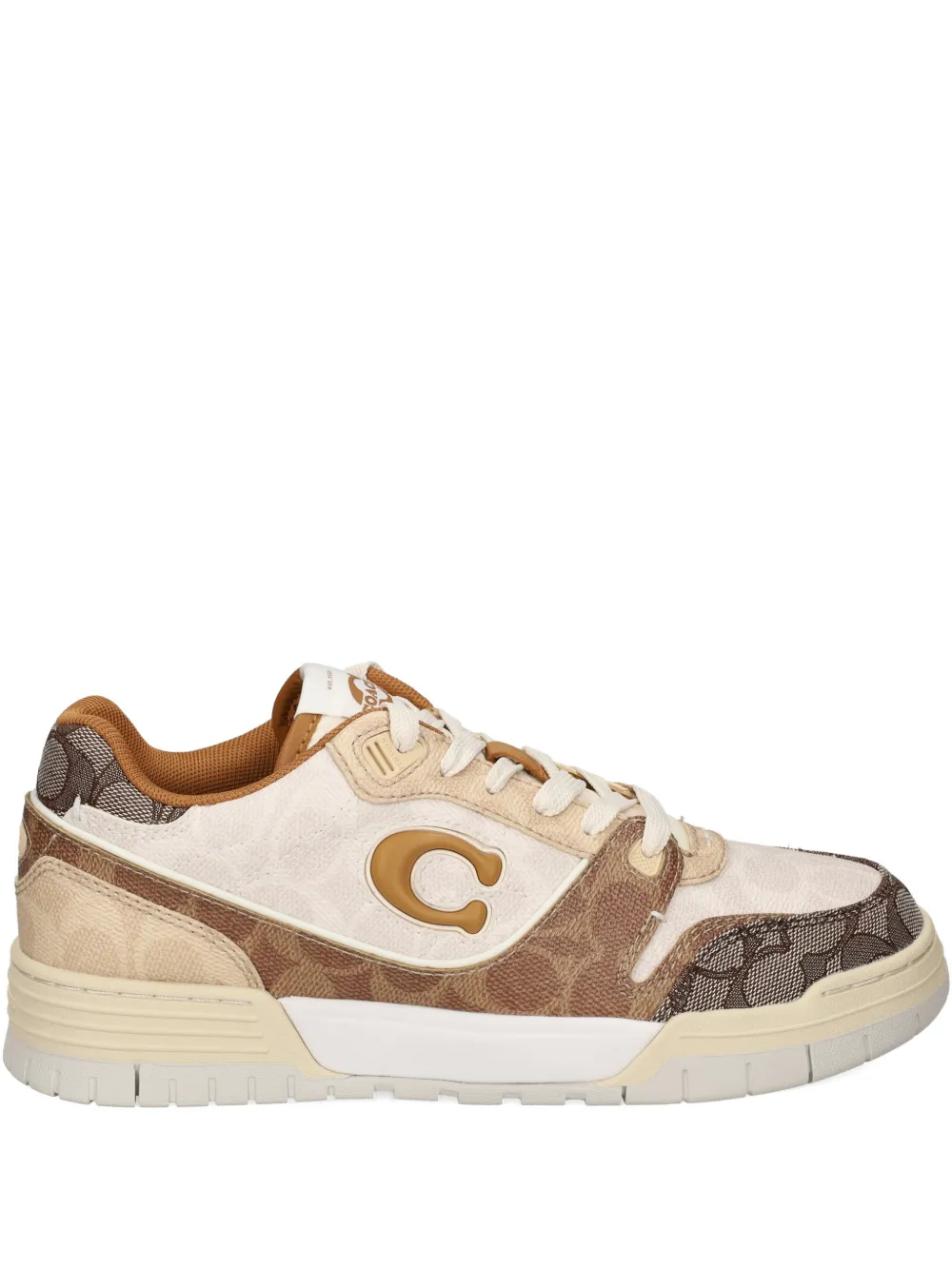 Coach panelled sneakers Beige