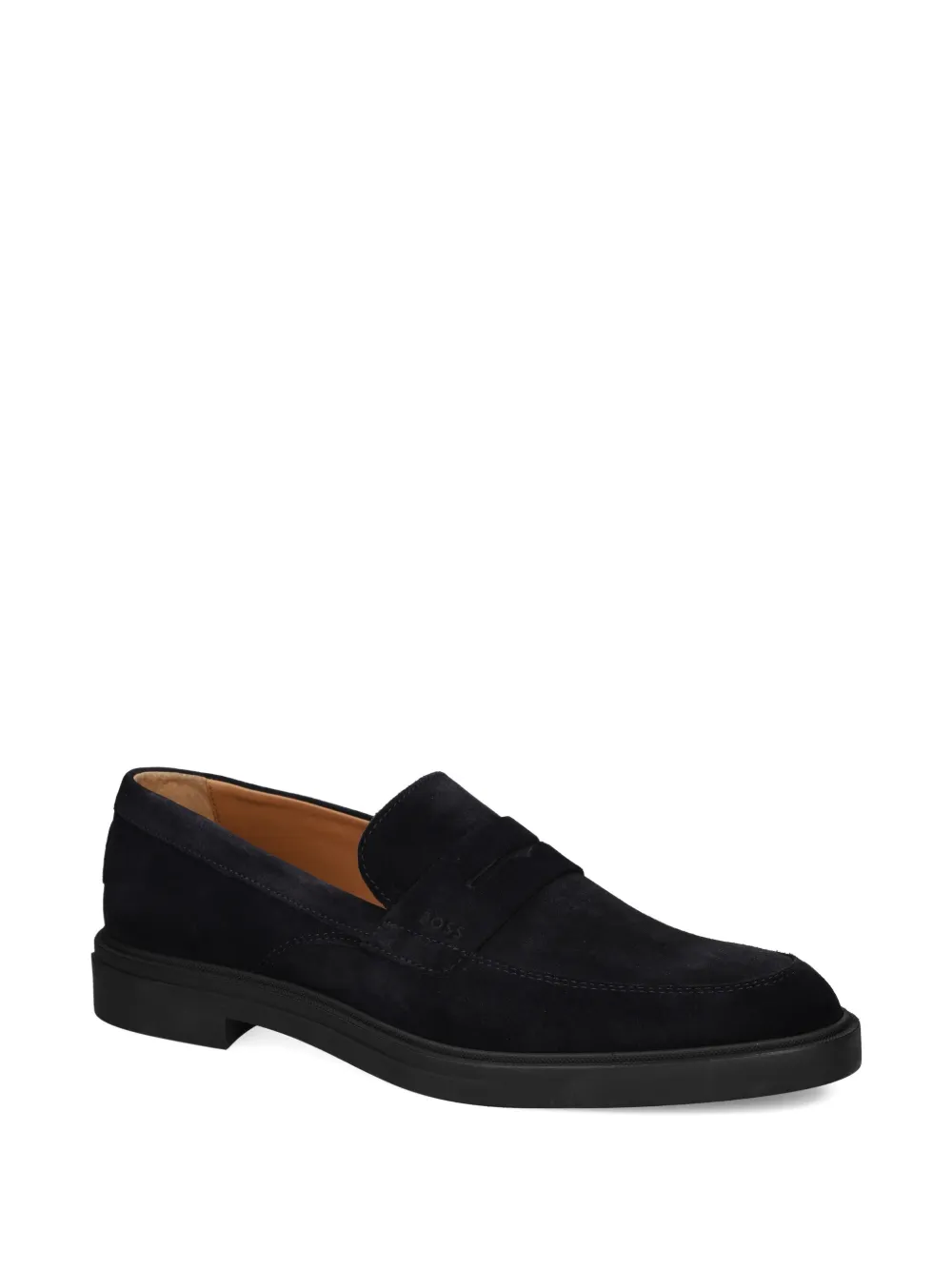 BOSS penny-strap loafers Blauw
