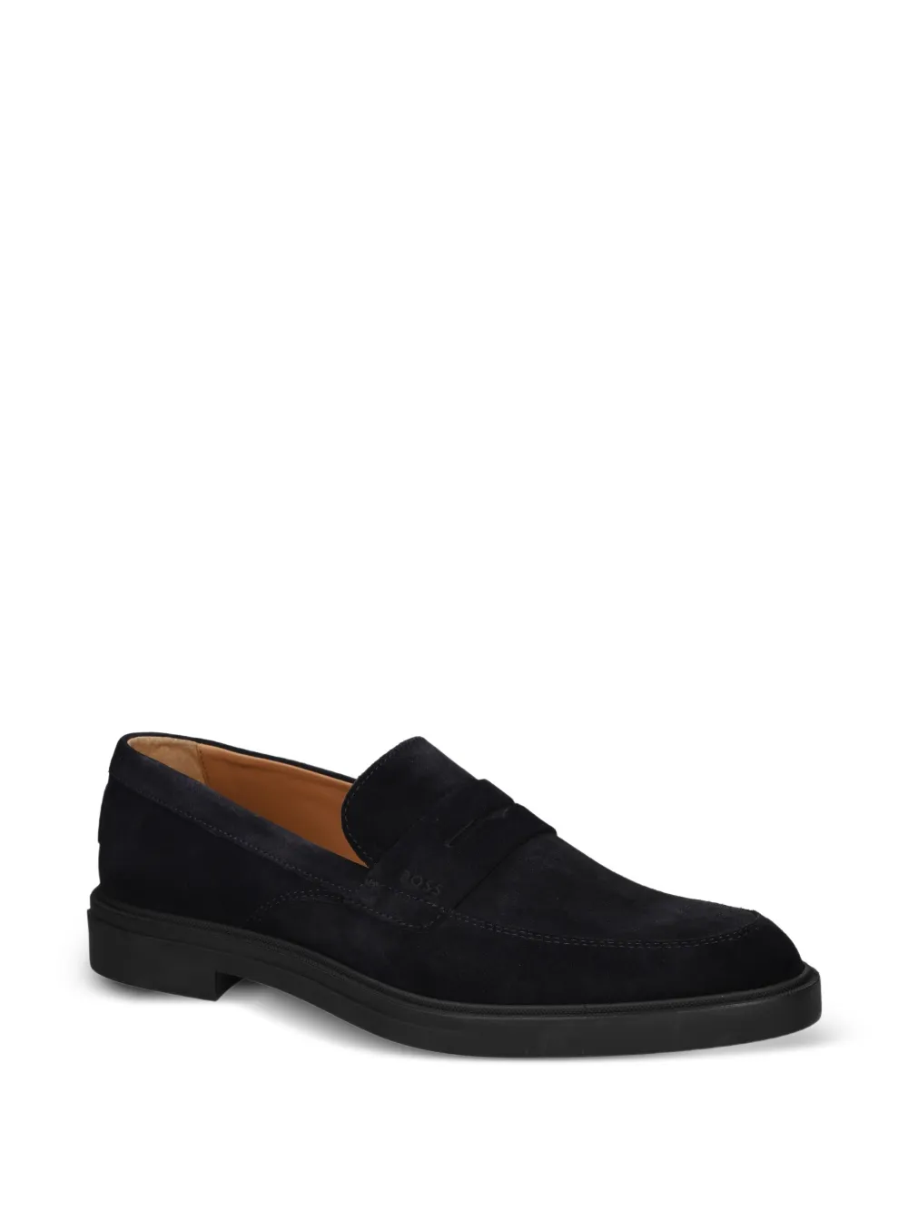 BOSS penny-strap loafers - Blauw