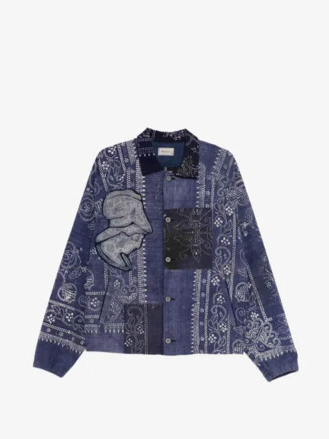 Kafeneo by TBF patch-work shirt jacket