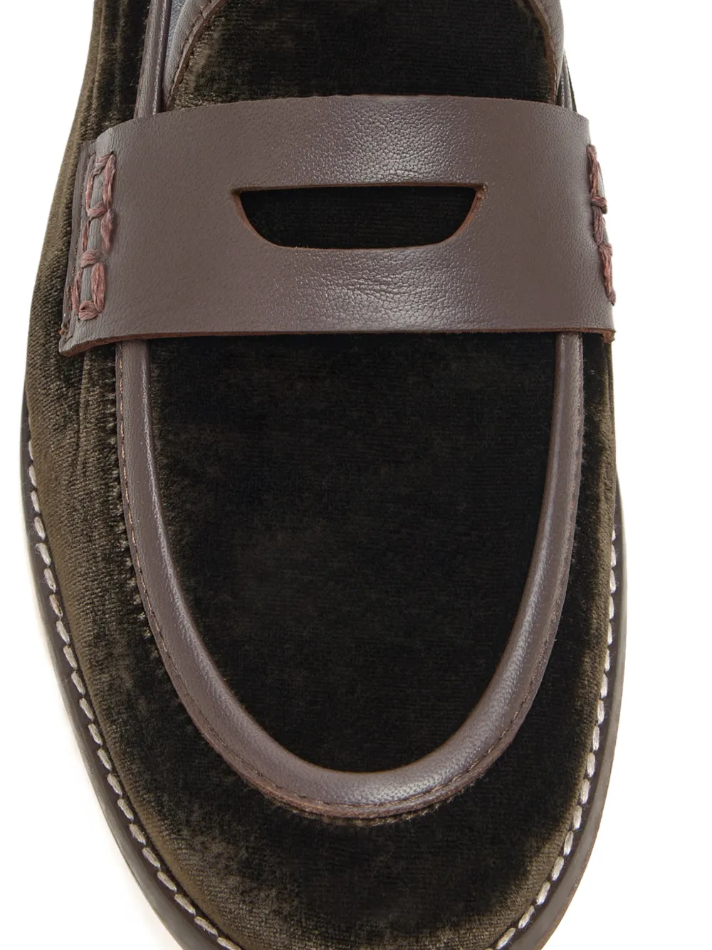 Andrea Gomez Camila loafers met uitgesneden details Zwart