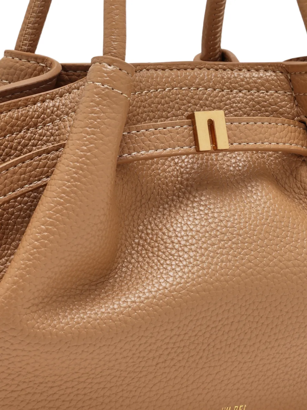 JW Pei Hana Handle Pebbled Tote Bag | Brown | FARFETCH CA