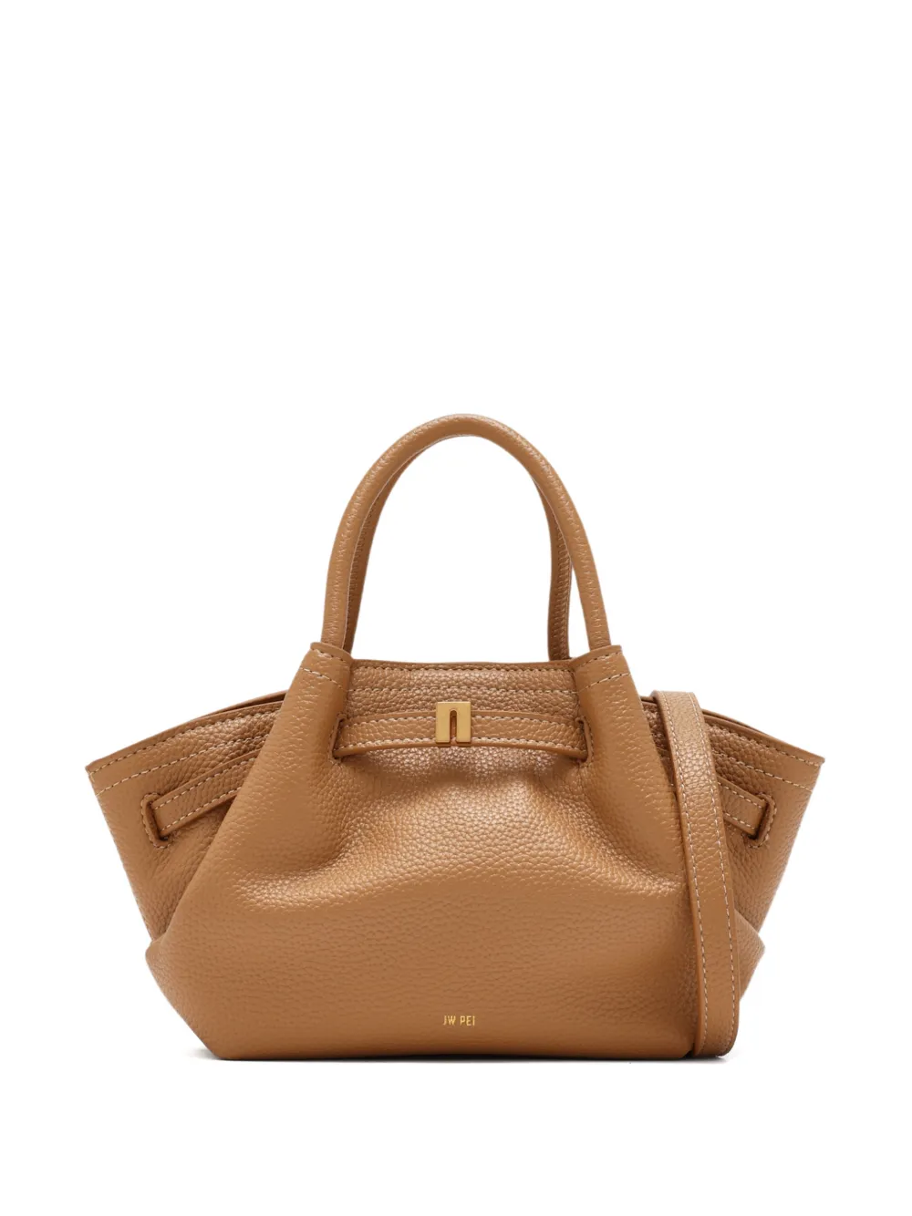 JW Pei Hana handle pebbled tote bag - Marrone
